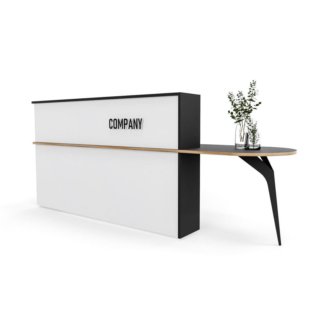 Plus L-Shaped Reception Counter Shell Desk 4 Plus L-Shaped Reception Counter Shell Desk - Image 2