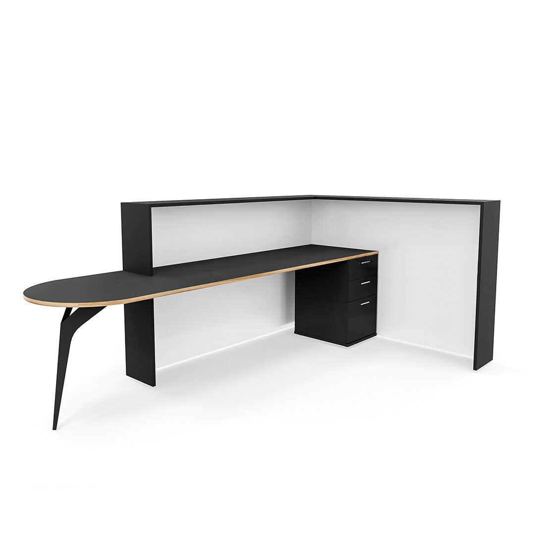Plus L-Shaped Reception Counter Shell Desk 5 Plus L-Shaped Reception Counter Shell Desk - Image 3