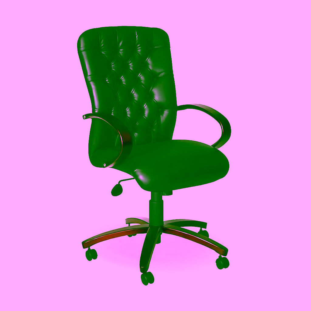 Adda Wooden Executive High Back Genuine Leather Chair