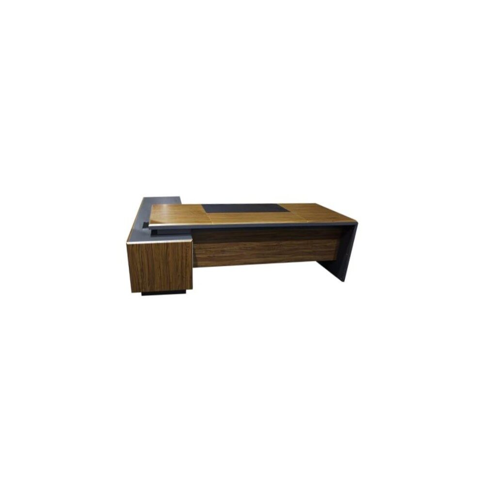 Ebony Executive L-Shaped Desk 2 ebony executive l shaped desk